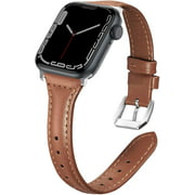 CAVN Genuine Leather Band Compatible with Apple Watch 38mm 40mm 41mm 42mm 44mm 45mm, Series 7/6/5/4/3/2/1/SE Bands