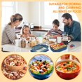 thumbnail image 4 of Lunch Box with 4 Compartment Sauce Cup Leakproof Bento Lunch Box Microwave Safe Bento Box Container Dishwasher Safe Reusable Food Storage Box with Utensil Set Storage Bag for Adults Kids, 4 of 7