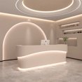 thumbnail image 1 of Luxury Lectern Reception Desk Front Desk Store Advisory Checkout Information Reception Desk Modern Comptoir Caisse Bar Furniture My Lux Decor Round, 1 of 6