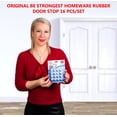 thumbnail image 2 of Topes de puerta Be Strongest Homeware, paquete de 16, transparentes de goma, 2 of 7