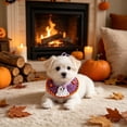thumbnail image 4 of Yhmxh Halloween Crochet Pet Collar Bandana with Cute Ghost Decor, Pet Hand Knitted Neck Collar, Adjustable Cat Dog Collar for Small Medium Large Dogs Cats Puppy Kitten Halloween Party, 4 of 6