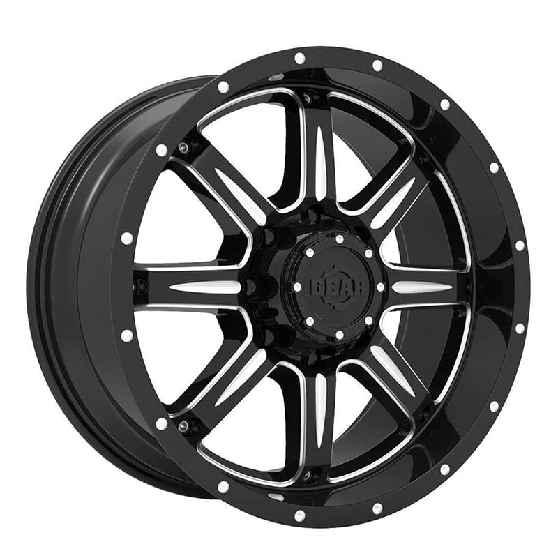 GEAR OFF ROAD 726bm Big Block 20x9 18et 125 00mm Gloss Black Cnc