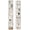 White, variant on 2 Pcs 71'' Tall Narrow Bookshelf, 8-Tier Media Tower Rack Set of 2, CD DVD Storage Cabinet with Adjustable Shelves, Tall Narrow Bookcase Skinny Display Bookshelf Slim Shelf, White
