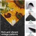 thumbnail image 3 of Beige Calligraphy Sunflower Pattern Kitchen Rugs Sets Of 3,Kitchen Runner Rugs Non Skid Washable,Decorative Kitchen Floor Mats for Kitchen,Sink,Laundry,17"x30"+ 17"x47" + 17"x59", 3 of 6