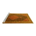 thumbnail image 2 of Ahgly Company Machine Washable Indoor Square Persian Yellow Traditional Area Rugs, 7' Square, 2 of 4