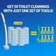 thumbnail image 5 of Sistema de limpieza de escobillas de baño desechables Hohoye con 50 almohadillas, 5 of 9
