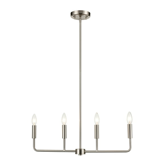 Elk Home 25-Inch Wide Park Slope Chandelier Modern-Brushed Nickel