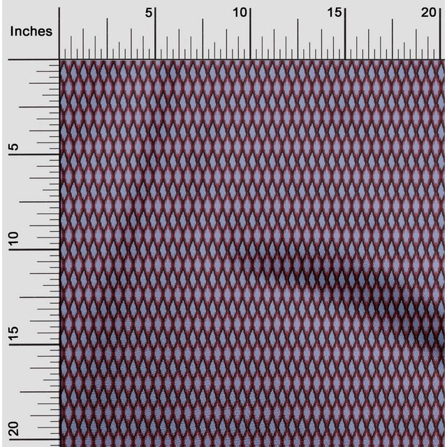 oneOone Organic Cotton Voile Fabric Geometric Ikat Print Sewing Fabric BTY 42 Inch Wide