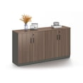 thumbnail image 1 of Credenza Cracovia Mundo In  con Acabado de Melamina y Patas de Acero, 160x40x84 cm, 1 of 1