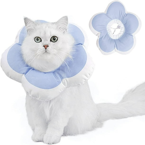 Cat Recovery Collar Cute Sun Flower Neck Cat Cones After Surgery