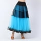 thumbnail image 4 of de baile de salón s con gradas de columpio largo para mujer Vestido con capas de ropa de baile Azul Colcomx vestido de baile latino, 4 of 8