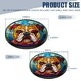 thumbnail image 2 of Electric Stove Burner Covers,4 Pcs Round Gas Burner Cover,8 and 10 Inch,the face of English Bulldog, 2 of 7