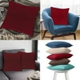 thumbnail image 3 of A1HC Set of 2 Luxurious Soft Velvet Throw Pillow Covers Only, 22"x22", Red, Decorative Cushion Covers with Hidden YKK Zipper for Sofa or Bed, 3 of 5