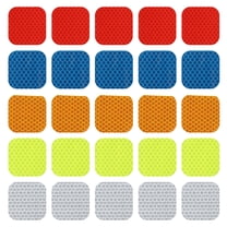 Uxcell 1.96" Reflective Stickers, High Viscosity Square Waterproof Reflective Sticker 50 Pack 5 Colors