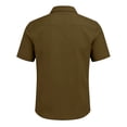 thumbnail image 3 of Delconic Mens Short Sleeve Button Down Shirt Casual Camp Collar Summer Loose Fit Lightweight Daily Wear Open Front Top Brown S, 3 of 5