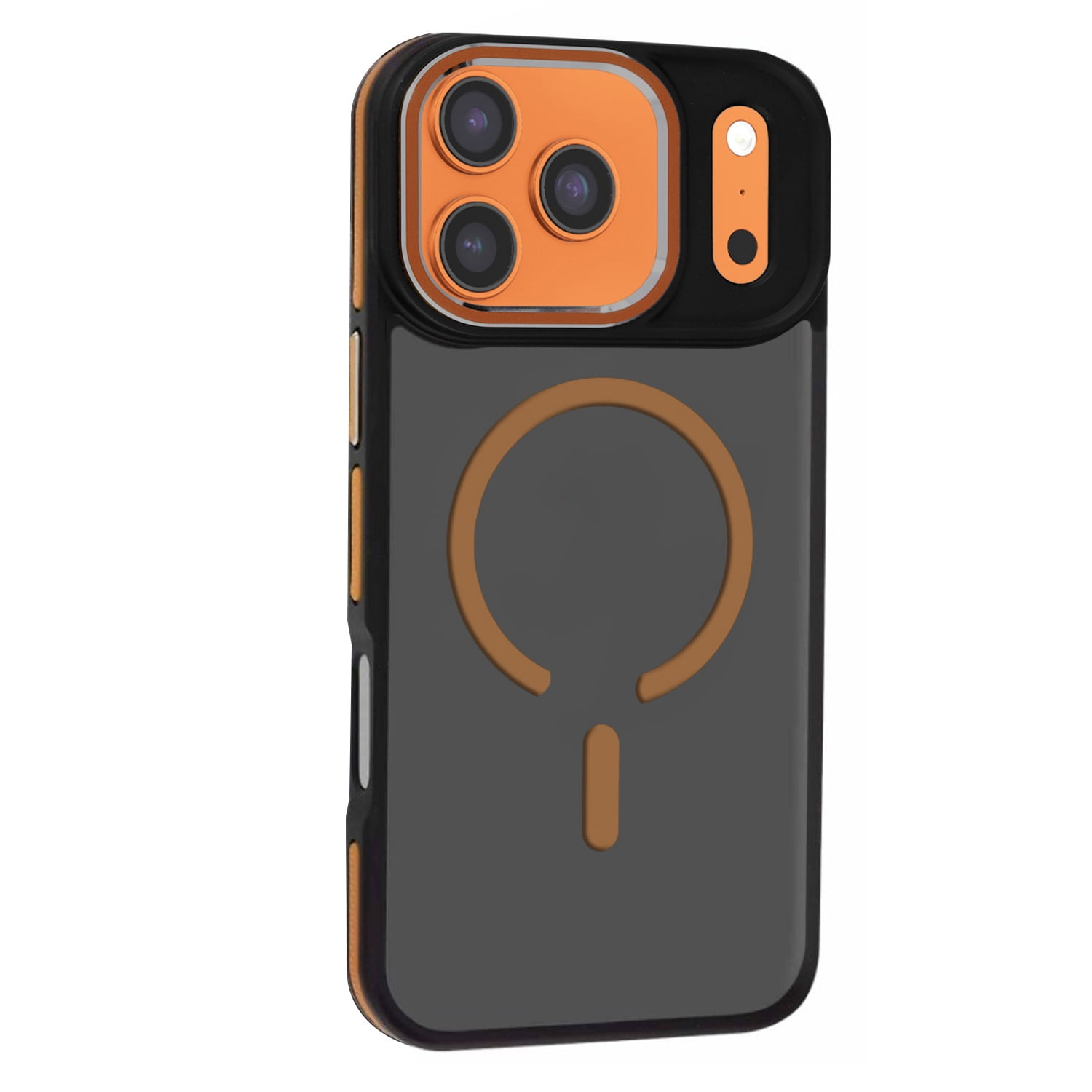 Strong Slim Non-Slip Translucent Matte Wireless Charging Case for iPhone 17 Pro Max - Desert Gold