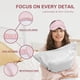 thumbnail image 4 of Antifaz para dormir, suave venda para los ojos para dormir para mujeres, cubierta para sombra de ojos con gomas para el pelo de satén y diadema, regalo de boda, 4 of 5