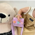 thumbnail image 3 of relayinert PU Creative Cute Flowers Children Messenger Bag Adorable Bag For Daughter S Essentials Creative type+2, 3 of 6