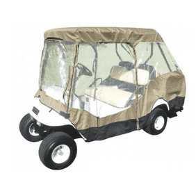 Waterproof Superior Beige And Transparent Golf Cart Cover Covers Enclosure Club Car Ezgo Yamaha Fits Most Four Person Golf Carts Walmart Com Walmart Com