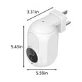 thumbnail image 4 of XWSHYW Cámara Cámara de Seguridad Inteligente, Cámara Hd 1080P, Wifi 2,4 Ghz, Visión Nocturna, Audio Bidireccional, Ip64, Detección de Movimiento y Almacenamiento En Tarjeta, 4 of 6