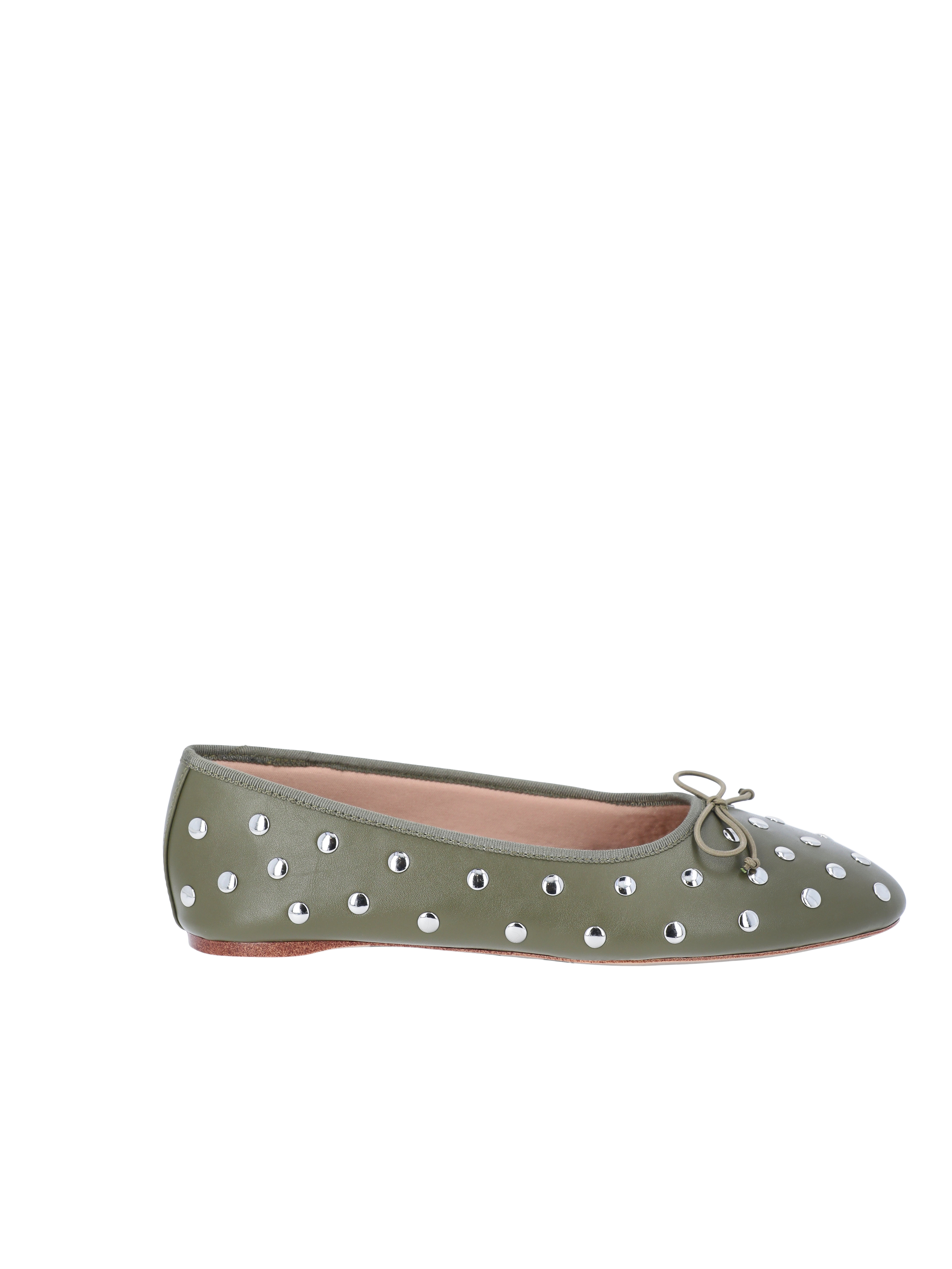 Time and Tru Women's Studded Ballet Flat