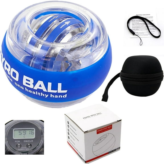 Vital Wrist Ball, New Vital Wrist Ball Exerciser, Auto-Start Gyroscopic Forearm Exerciser, TorqueBall HandExerciser, GyroBall with LED Lights for Stronger Arm Fingers WristBones and Muscle