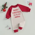 thumbnail image 3 of Okbabeha Infant Baby Boy Girl Clothing Santa Long Sleeve Jumpsuit Romper Newborn First Christmas Outfit One Piece Clothes, 3 of 8