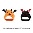 thumbnail image 3 of Qarigey Sombrero adorable para mascotas, sombreros divertidos de calabaza, disfraz de Animal encantador, diadema ajustable, adornos para la cabeza, Disfraces de disfraces Negro Qarigey AP012400-02, 3 of 6