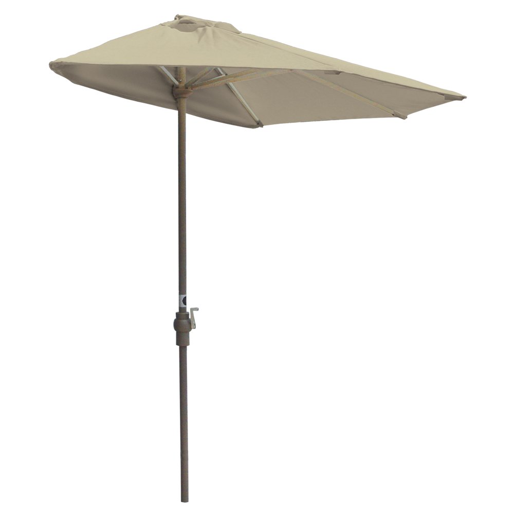 OffTheWall Brella 9' HalfUmbrella with Sunbrella