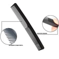 thumbnail image 2 of Nuevo peine de dientes finos negro con pasador de metal, antiestático, para peinar el cabello con forma de cola de rata, peines profesionales para peluquería, 2 of 4