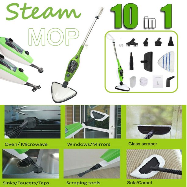 Dayplus 1300W Steam Mop Cleaner 10in1 w/ Convenient Detachable