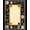 Black Orange Cream, Pattern 6, variant on ODIKA 8'x10' Washable Area Rug Personalized Album Cover Vinyl Record Disc Movie Theater Juice for King Size Bedroom Under Bed, Master Suite, Non-Shedding, Easy Care