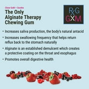 Reflux Gourmet Berry Soothe Gum Alginate Therapy Sodium Bicarbonate Gum for Acid Reflux، Oral، Cognitive، and Digestive Support، Natural with Ginger، Celeriac and Aloe، Sugar Free، Gluten Free، Vegan