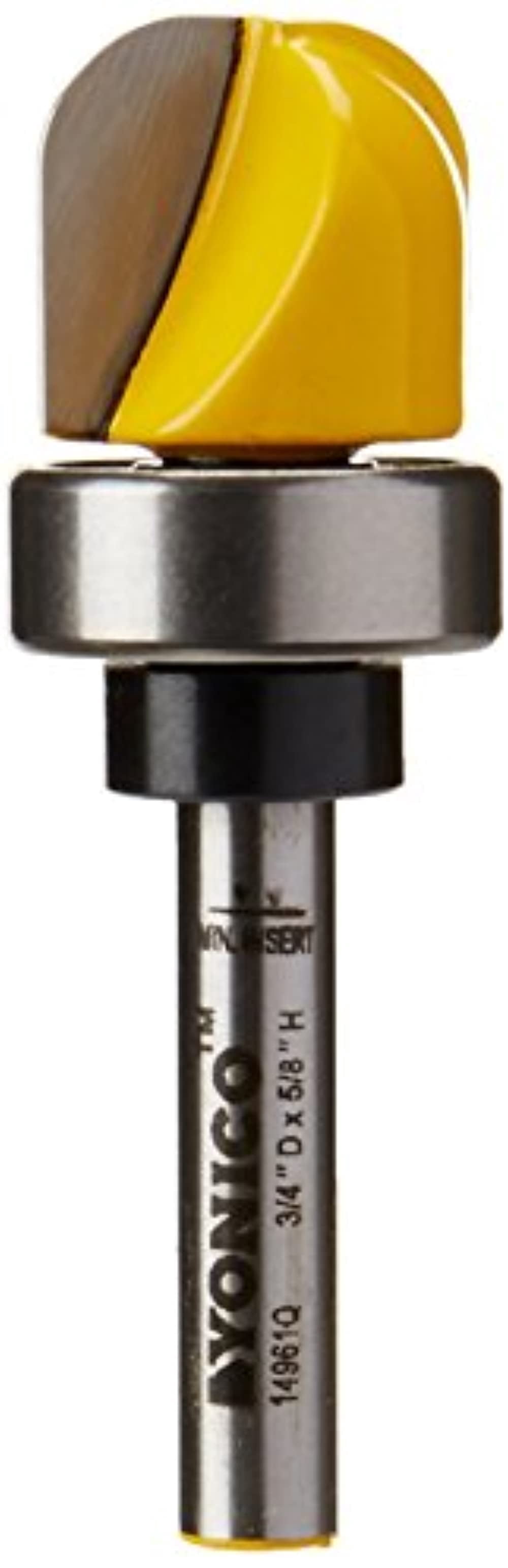 Yonico Bowl & Tray Template 1-1/8 in. Dia. 1/2 in. Shank Carbide Tipped Router Bit 14959 - The Home Depot
