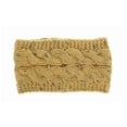 thumbnail image 2 of Qarigey Diadema de invierno para mujer, orejeras anchas de ganchillo tejidas a prueba de viento, suministros de Motor, accesorios de Accesorio para el cabello Hilo amarillo, 2 of 6