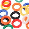 thumbnail image 4 of 24Pcs Plastic Key Cap Tag Sleeve Rings Identifier Label ID Perfect Coding System, 4 of 8