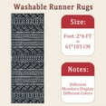 thumbnail image 6 of Hallway Runner Rug 2'x6' Washable Area Rugs Non Slip Laundry Rug Runner Floor Carpet Runners for Hallways Entryway Laundry Room Kitchen, 6 of 11