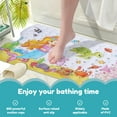 thumbnail image 3 of AEVXKHI 100x40cm Cute Cartoon Patterned Kids Bath Mat, Nonslip Shower Mat with Suction Cups, Machine Washable Bathtub Mat for Home Inside Shower Children Elderly, 3 of 10