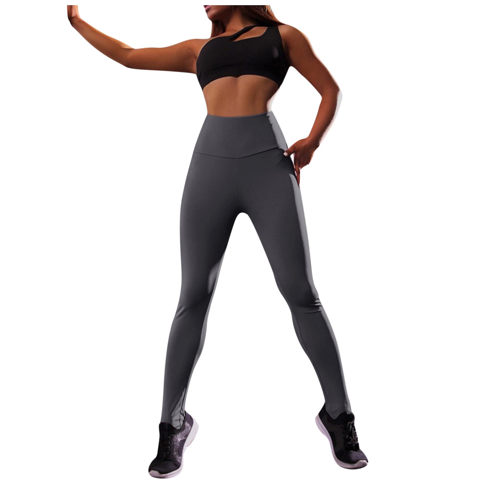 for Gym Cycling Yoga EERTX Women Stretch Yoga Pants Slim Fit Sports Trousers Leggings Fitness Running Gym Sports Pockets Active Pants Running Daily Leisure 