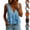 11# Light Blue, variant on Women Sleeveless Ruffle Tank Tops Cotton Linen Pleated Peplum Vest Top Flowy Cropped Shirt Cute Summer Clothes,Pink S