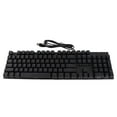 thumbnail image 2 of Teclado De Computadora Con Cable, 104 Teclas, Retroiluminación RGB, Multifuncional, Evita Imágenes Fantasma, Teclado Mecánico De Tamaño Completo Con Interruptor Rojo, Teclado, 2 of 7