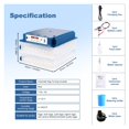 thumbnail image 2 of Chicken Egg Incubator Automatic Intelligent Hatcher Poultry with 5 Hatching Modes, 120 Incubators ,Stable Temperature, 2 of 6