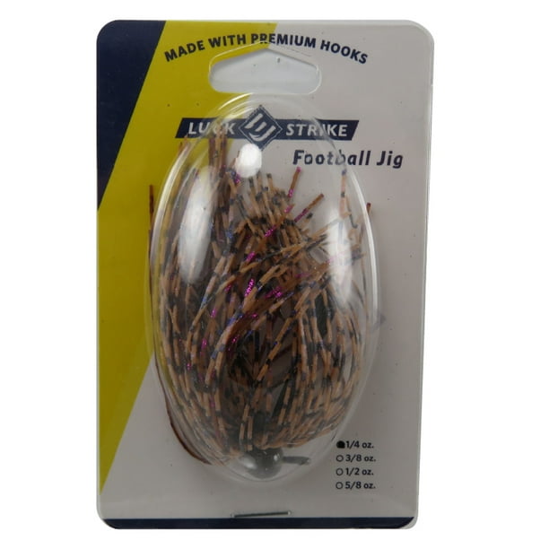 LuckEStrike, Peanut Butter & Jelly Football Jig, 1/4 oz, Bass