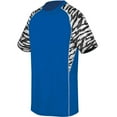 thumbnail image 2 of High Five M Youth Evolution Printed Short Sleeve Jersey Royal/Fragment Print/White 372331, 2 of 2