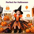 thumbnail image 2 of REDARER Kids Witch Tutu Dress with Witch Hat and Broom Accessories for Halloween Cosplay Party Trick or Treat Stage Performance,16 Years, 2 of 3