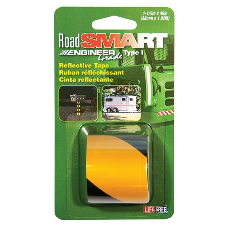 Incom Manufacturing 1-.50in. X 40in. Yellow & Black Reflective Tape RE838