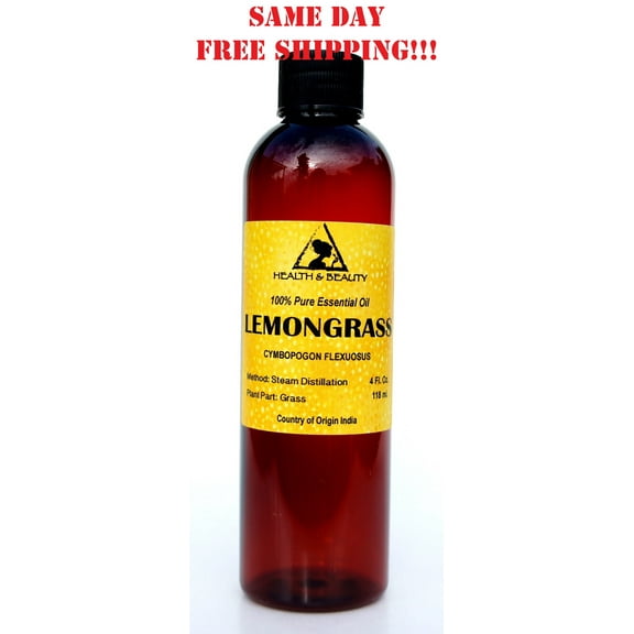 LEMONGRASS ESSENTIAL OIL AROMATHERAPY NATURAL 100% PURE 4 OZ