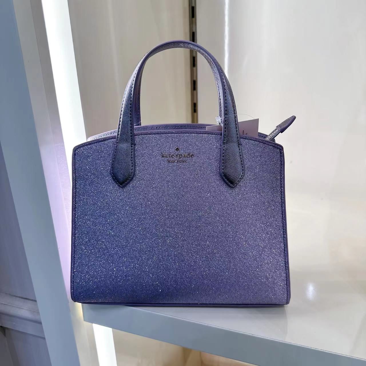 Kate Spade K9337 Tinsel Satchel In Lilac Frost 