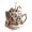 B, variant on Festive Coffee Cup Ornaments For Holiday Tree Decoration | 2D Acrylic Hot Chocolate Mug Pendant Charm | Indoor Outdoor Christmas Cocoa Theme