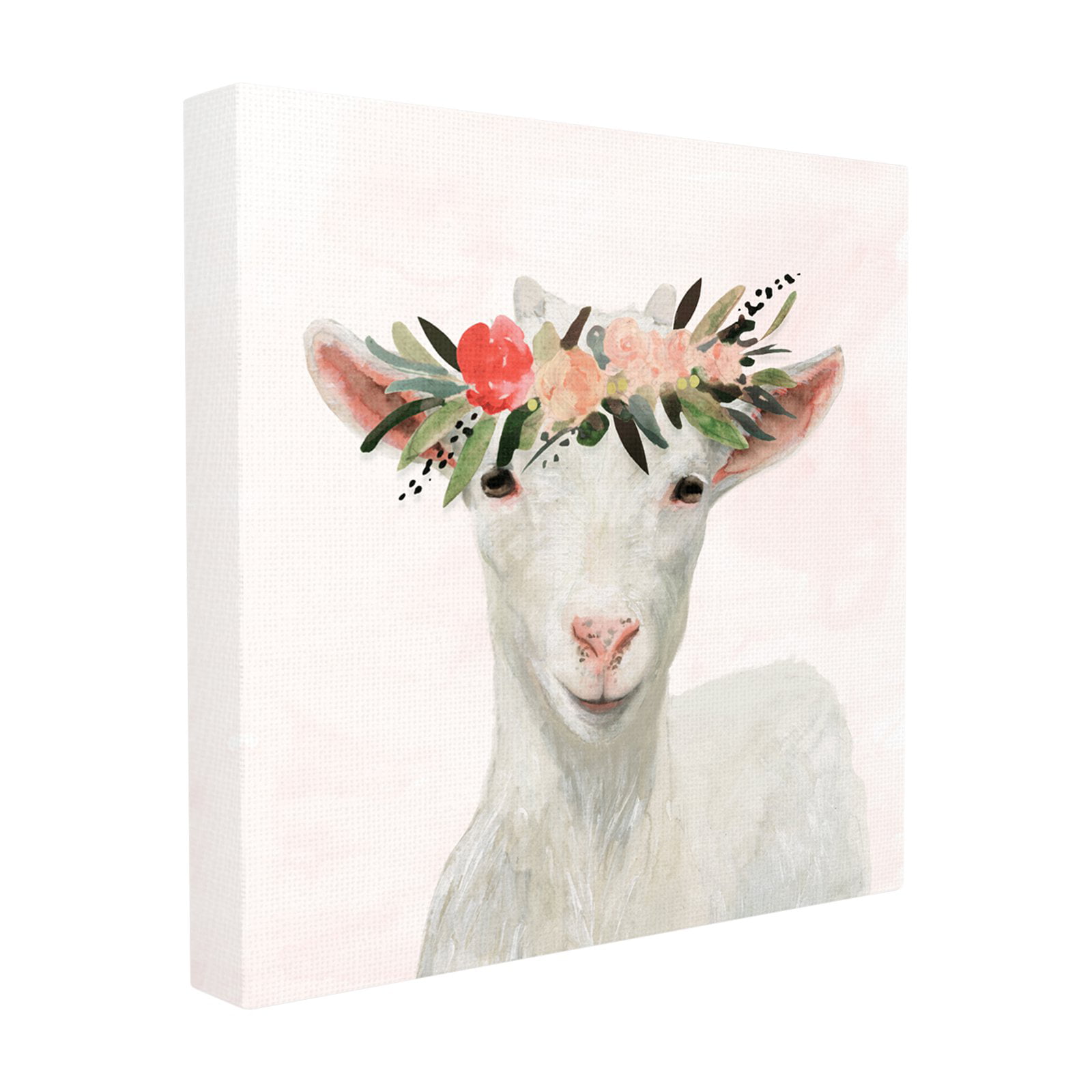 The Stupell Home Decor Collection Springtime Flower Crown Baby Goat Wall  Plaque Art, 12 x 0.5 x 12 - Walmart.com